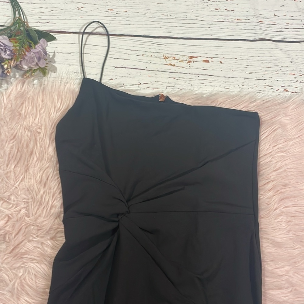 NWT Nookie Lust one shoulder midi dress black - Picture 4 of 10